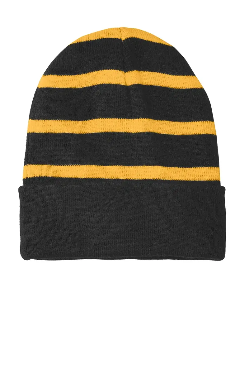 Sport-Tek® Striped Beanie with Solid Band. STC31 - additional view 6