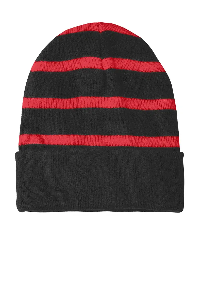 Sport-Tek® Striped Beanie with Solid Band. STC31 - additional view 4