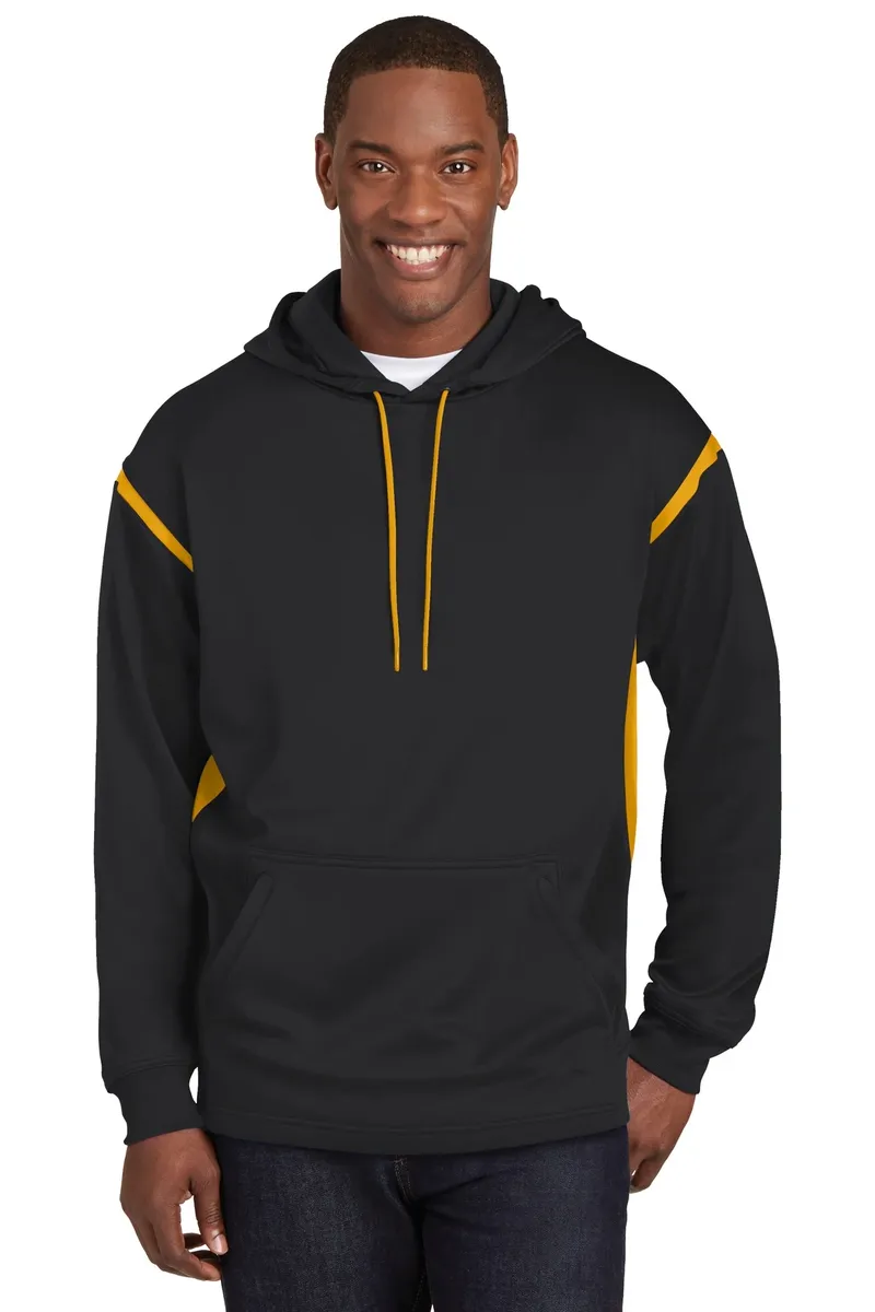 Sport-Tek® Tech Fleece Colorblock Hooded Sweatshirt. F246 - additional view 1