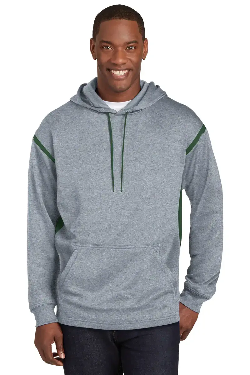 Sport-Tek® Tech Fleece Colorblock Hooded Sweatshirt. F246 - additional view 9