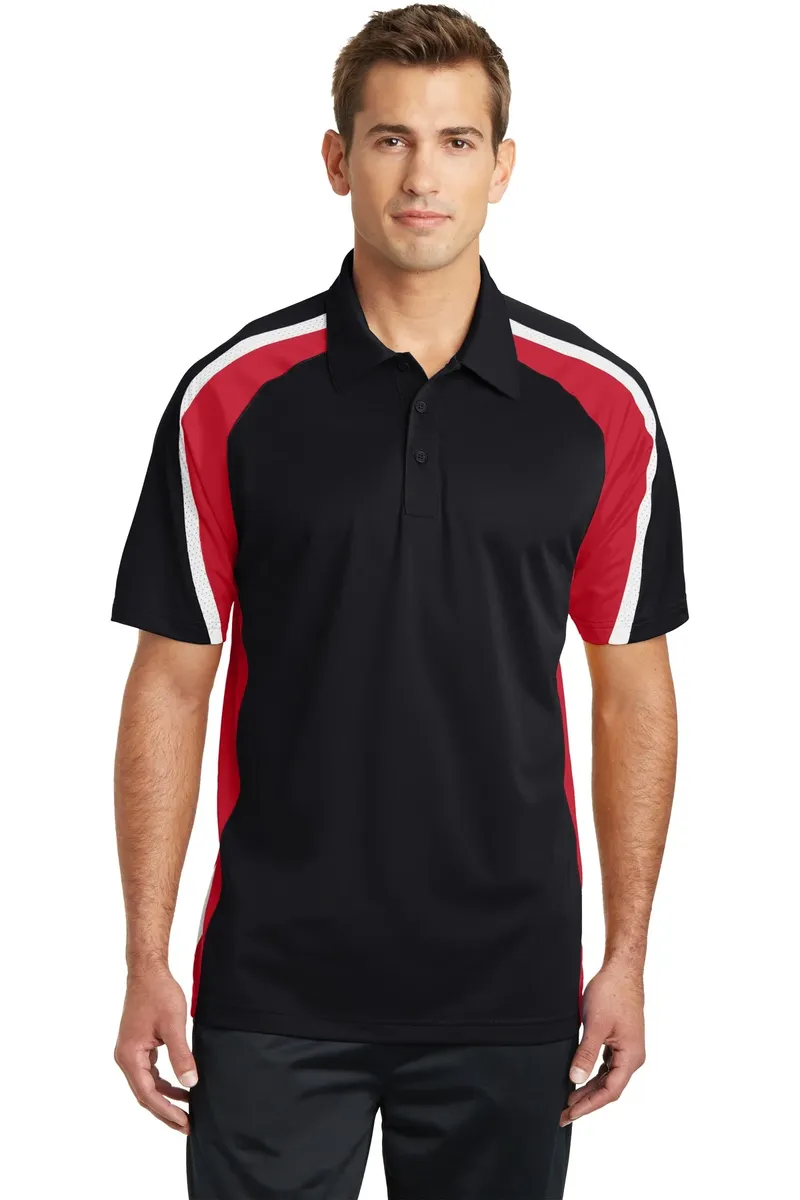 Sport-Tek® Tricolor Micropique Sport-Wick® Polo. ST654 - additional view 2
