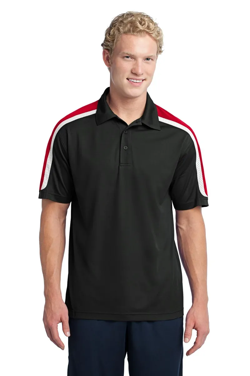 Sport-Tek® Tricolor Shoulder Micropique Sport-Wick® Polo. ST658 - additional view 1