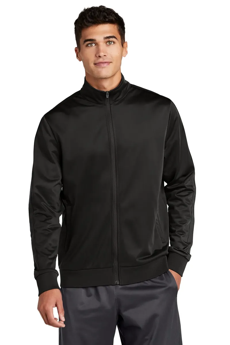 Sport-Tek ® Tricot Sleeve Stripe Track Jacket. JST94 - additional view 1
