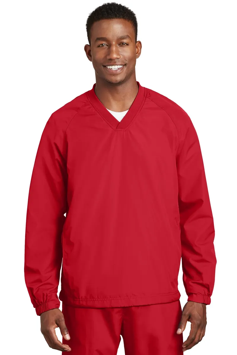 Sport-Tek® V-Neck Raglan Wind Shirt. JST72 - additional view 2