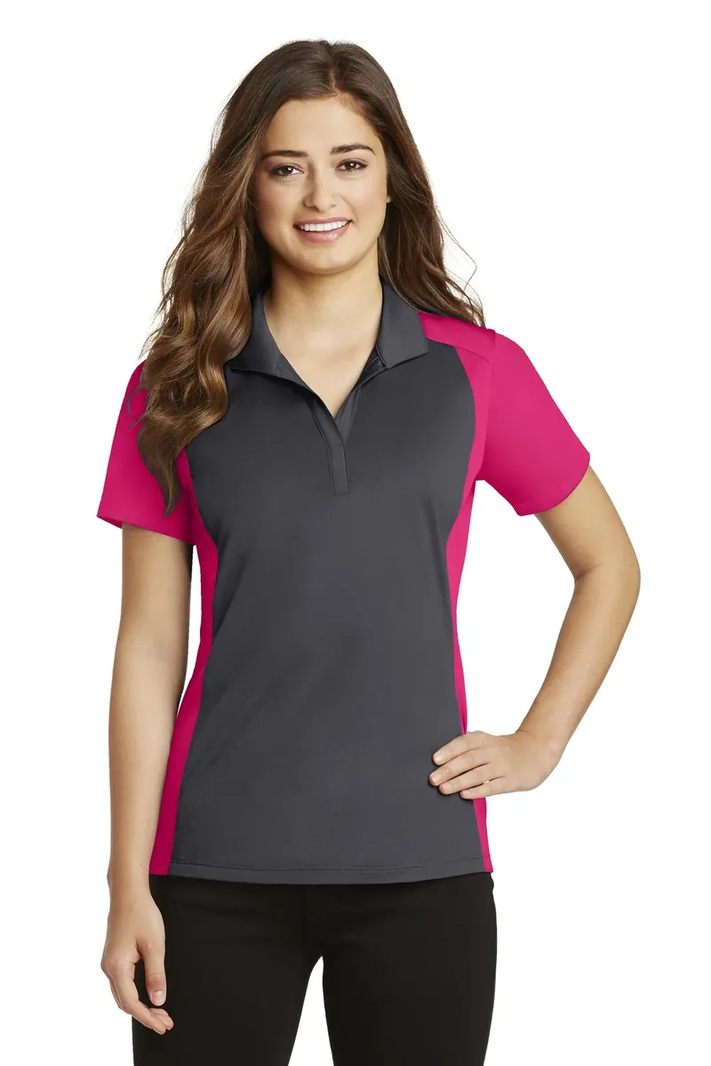 Sport-Tek® Women's Colorblock Micropique Sport-Wick® Polo. LST652 - additional view 1