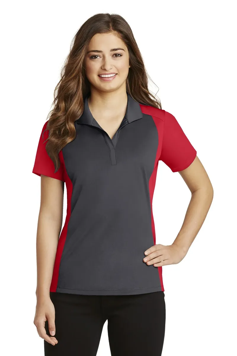 Sport-Tek® Women's Colorblock Micropique Sport-Wick® Polo. LST652 - additional view 3
