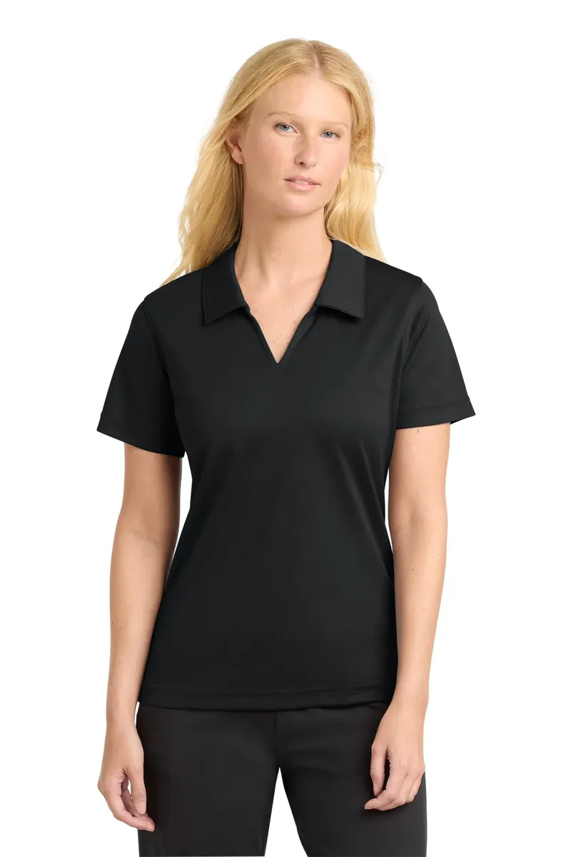 Sport-Tek® Women's Dri-Mesh® V-Neck Polo.  L469 - additional view 6