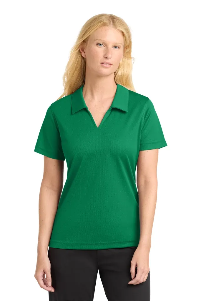 Sport-Tek® Women's Dri-Mesh® V-Neck Polo.  L469 - additional view 9
