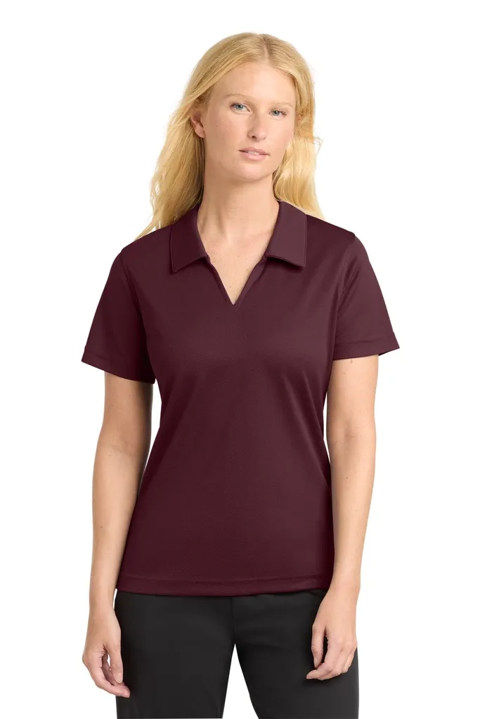 Sport-Tek® Women's Dri-Mesh® V-Neck Polo. L469