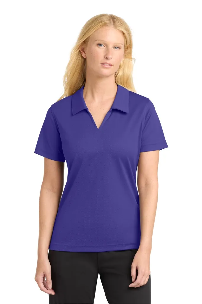 Sport-Tek® Women's Dri-Mesh® V-Neck Polo.  L469 - additional view 2