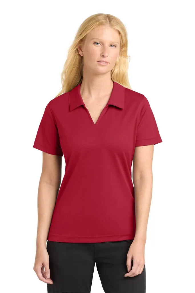Sport-Tek® Women's Dri-Mesh® V-Neck Polo.  L469 - additional view 10