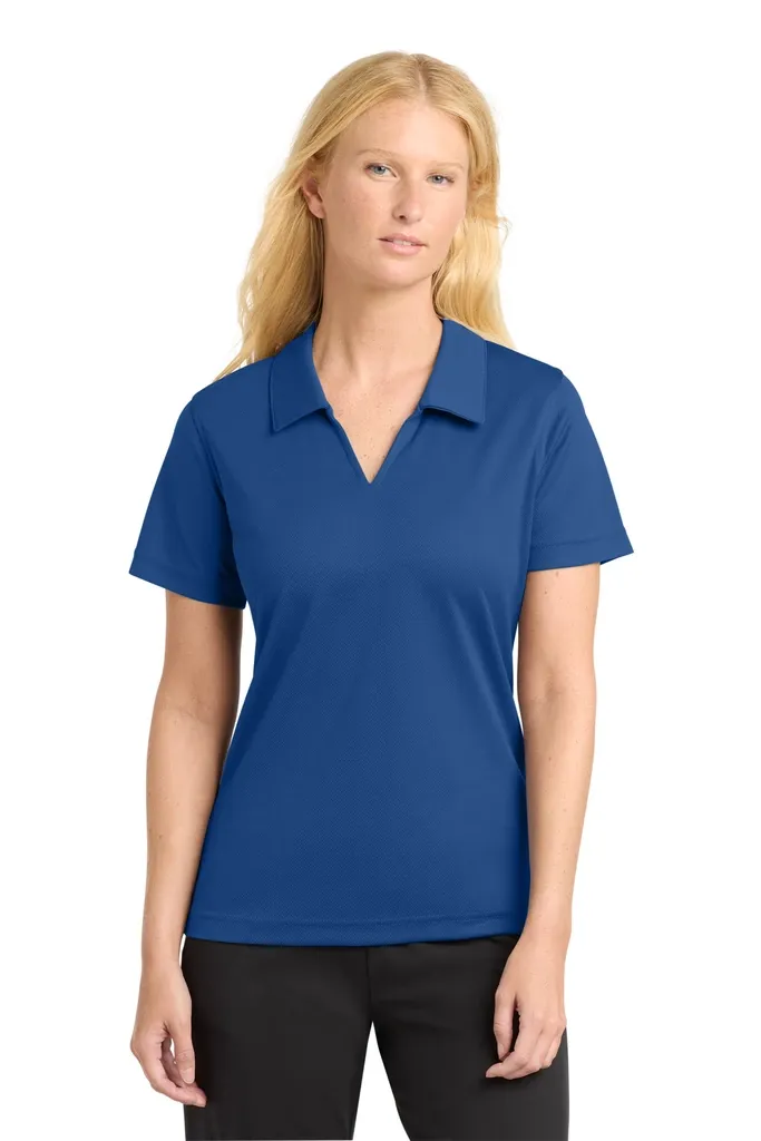 Sport-Tek® Women's Dri-Mesh® V-Neck Polo.  L469 - additional view 1