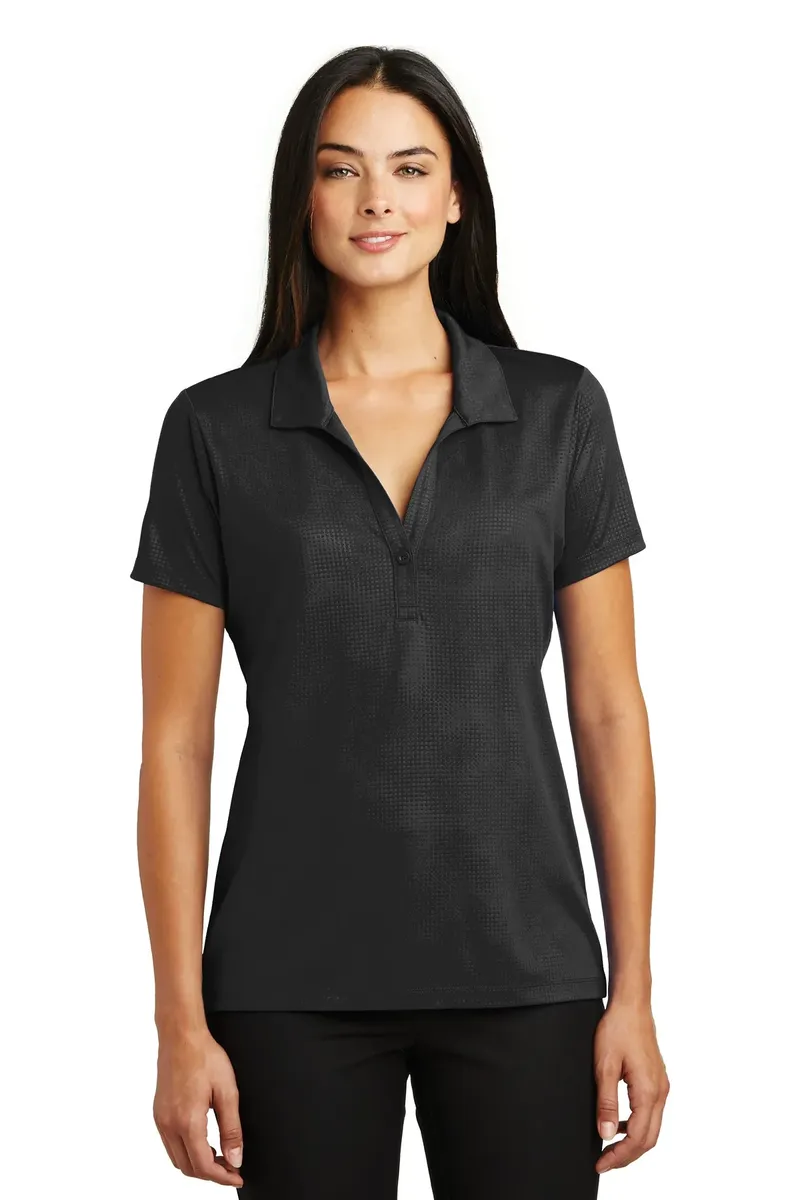 Sport-Tek® Women's Embossed PosiCharge® Tough Polo®. LST630 - additional view 3