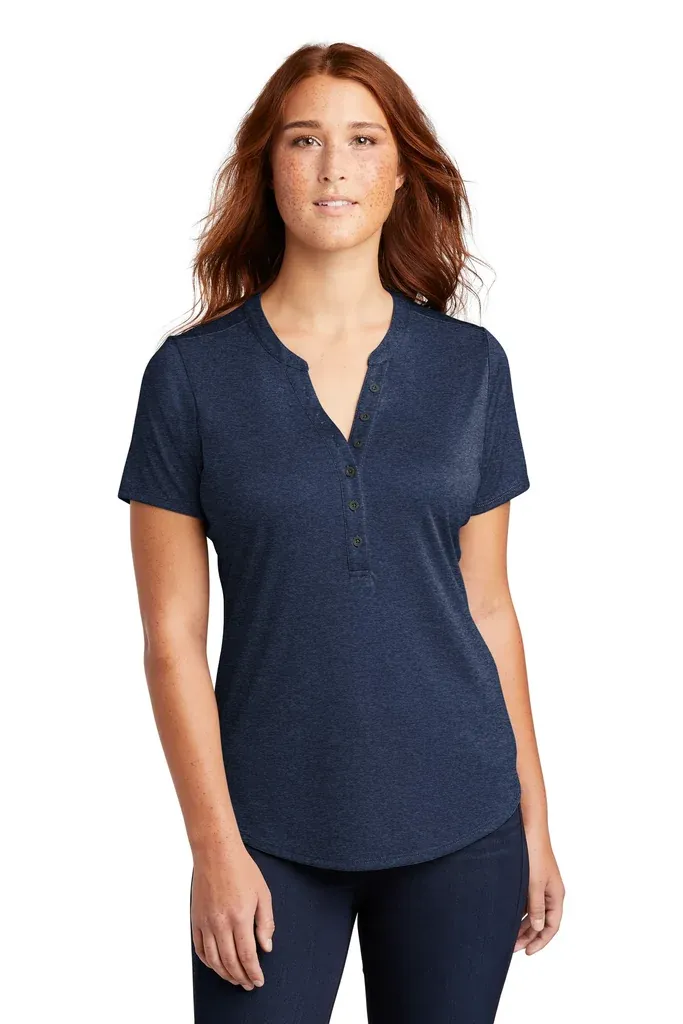 Sport-Tek® Women's Endeavor Henley. LST468 - additional view 2