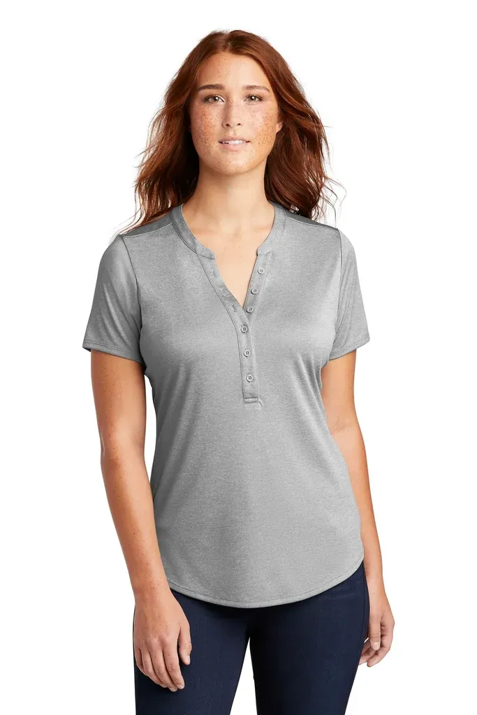 Sport-Tek® Women's Endeavor Henley. LST468 - additional view 3