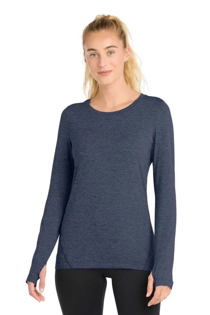 Sport-Tek ® Women's Exchange 1.5 Long Sleeve Crew. LST710 - additional view 3