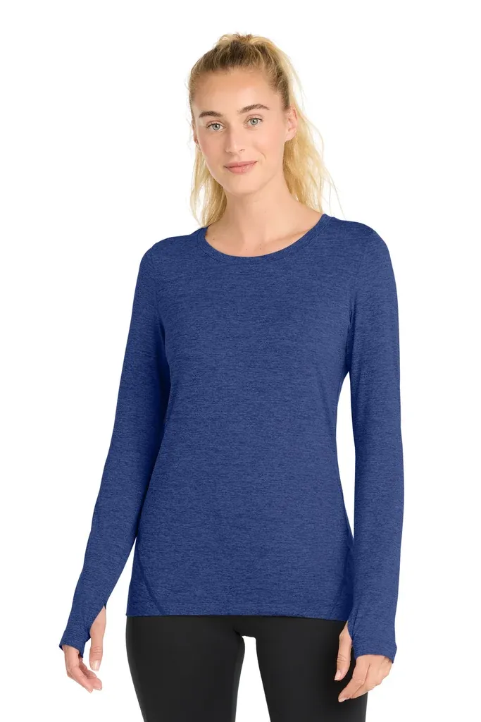 Sport-Tek ® Women's Exchange 1.5 Long Sleeve Crew. LST710 - additional view 2