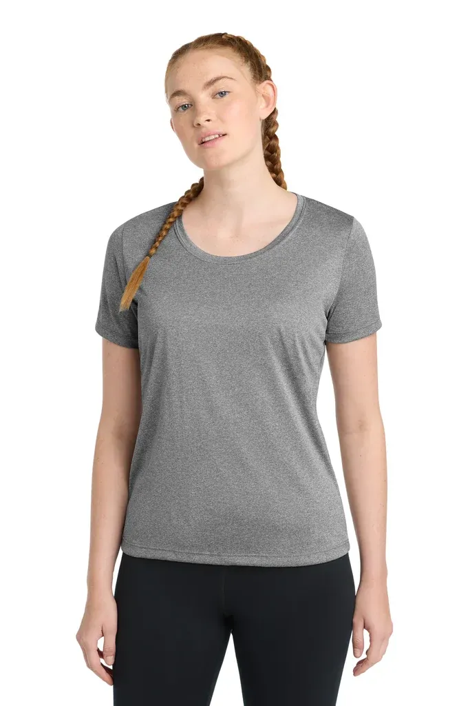 Sport-Tek® Women's Heather Contender Scoop Neck Tee. LST360 - additional view 2