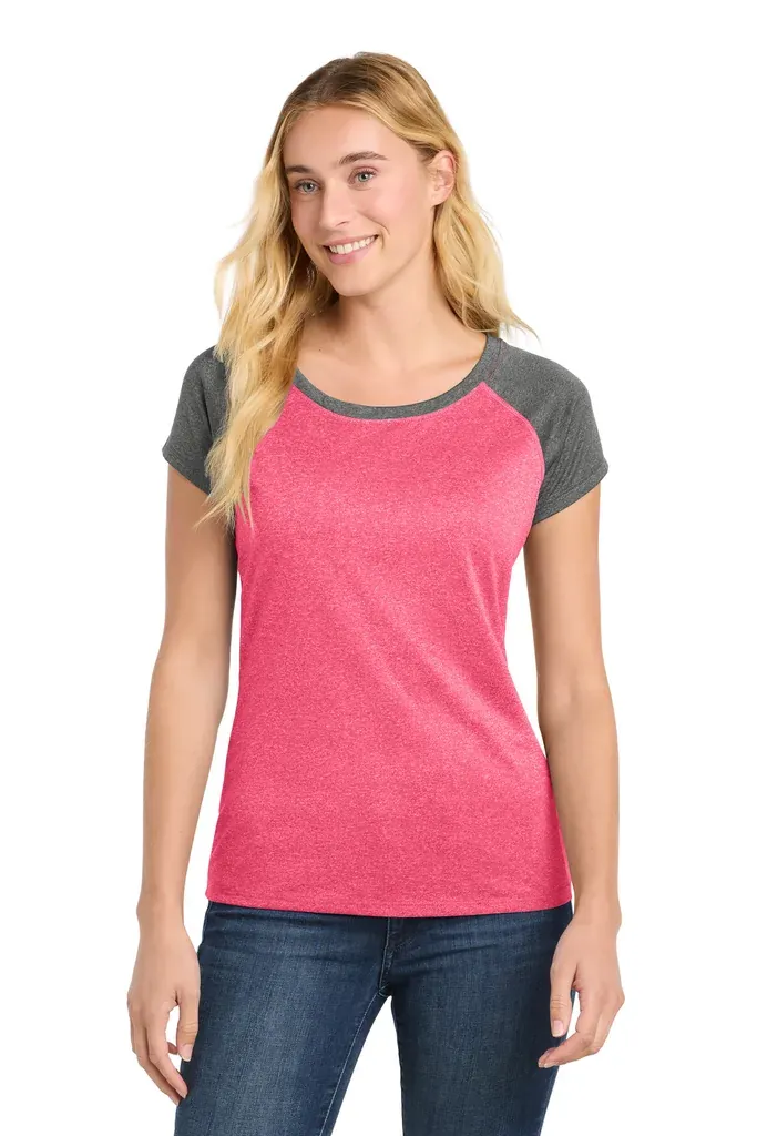 Sport-Tek ® Women's Heather-On-Heather Contender  Scoop Neck Tee. LST362