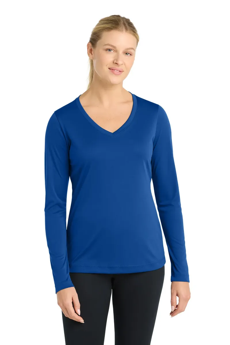 Sport-Tek® Women's Long Sleeve PosiCharge® Competitor V-Neck Tee. LST353LS