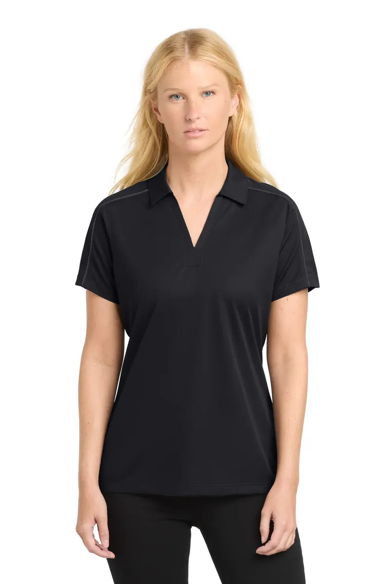 Sport-Tek® Women's Micropique Sport-Wick® Piped Polo. LST653 - additional view 2