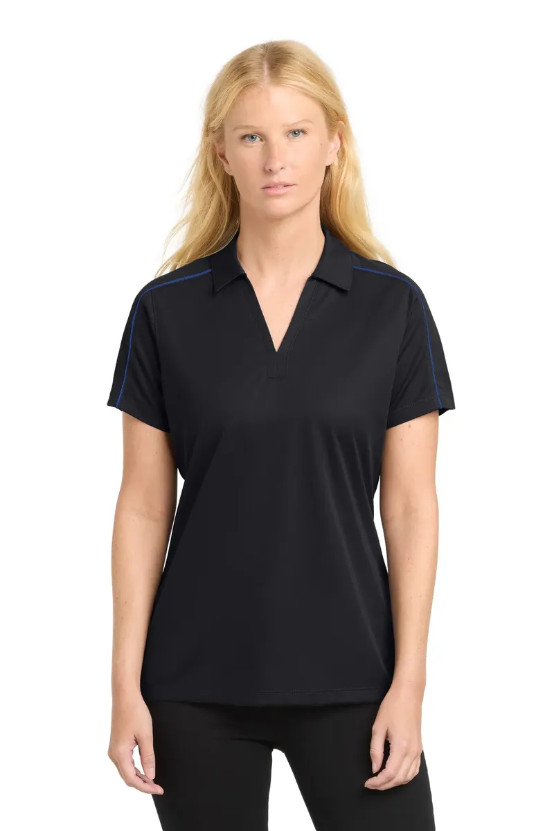 Sport-Tek® Women's Micropique Sport-Wick® Piped Polo. LST653 - additional view 3