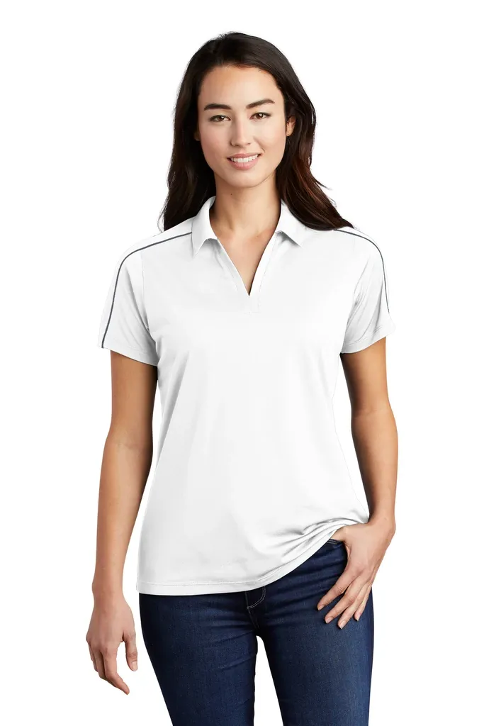 Sport-Tek® Women's Micropique Sport-Wick® Piped Polo. LST653 - additional view 5