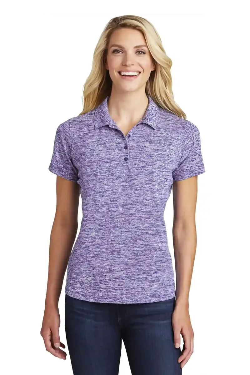 Sport-Tek ® Women's PosiCharge ® Electric Heather Polo. LST590 - additional view 5