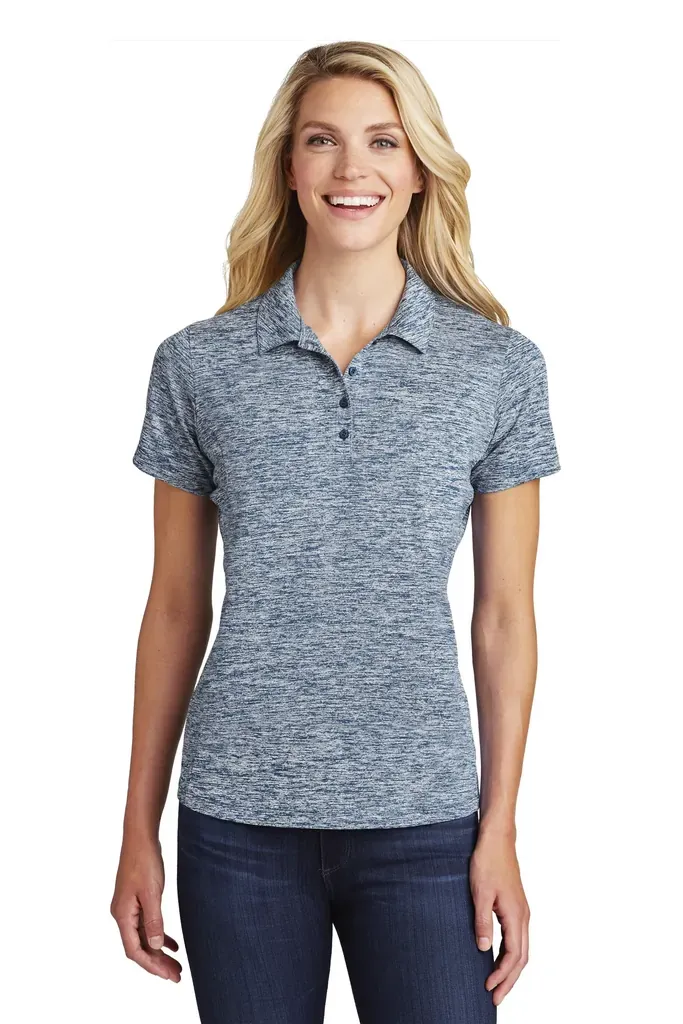 Sport-Tek ® Women's PosiCharge ® Electric Heather Polo. LST590 - additional view 7