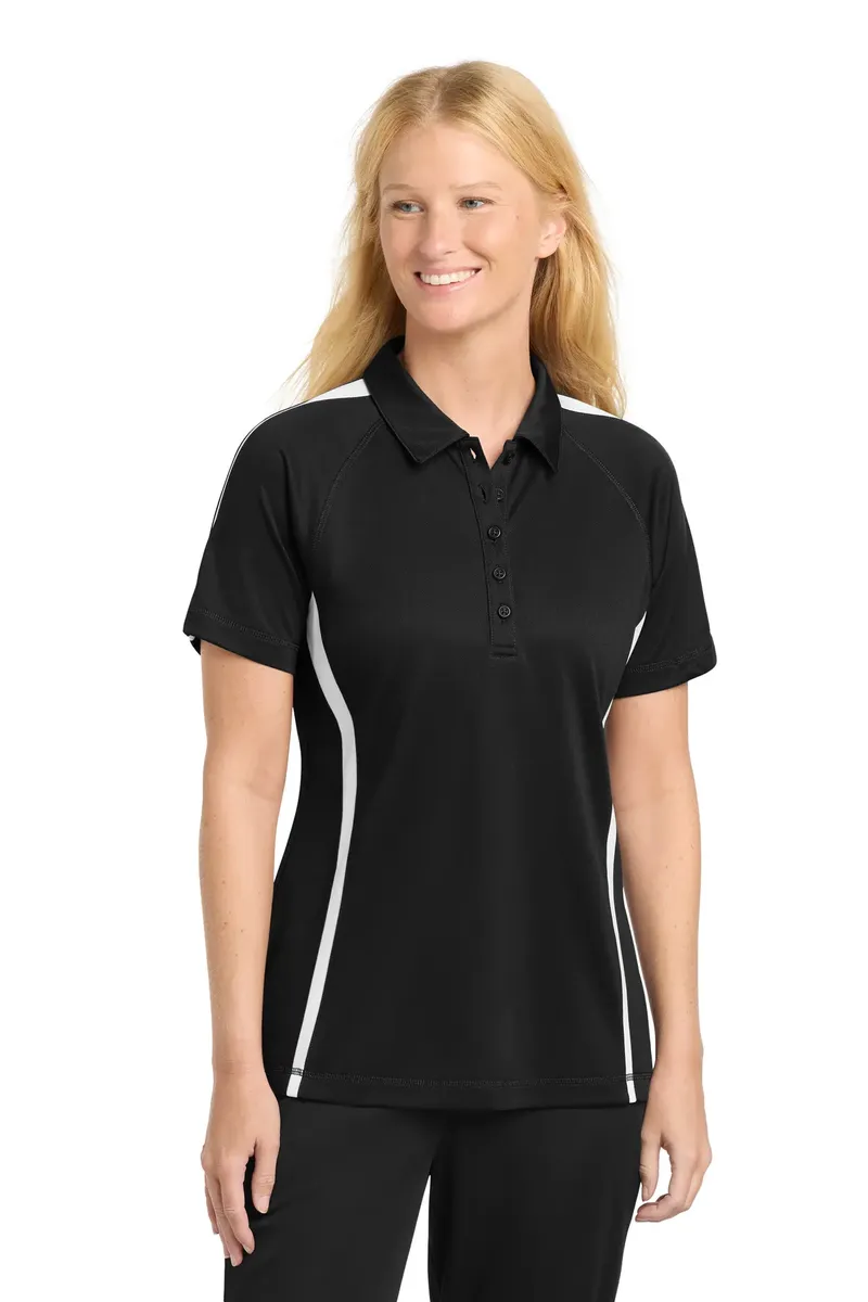 Sport-Tek® Women's PosiCharge® Micro-Mesh Colorblock Polo. LST685 - additional view 3