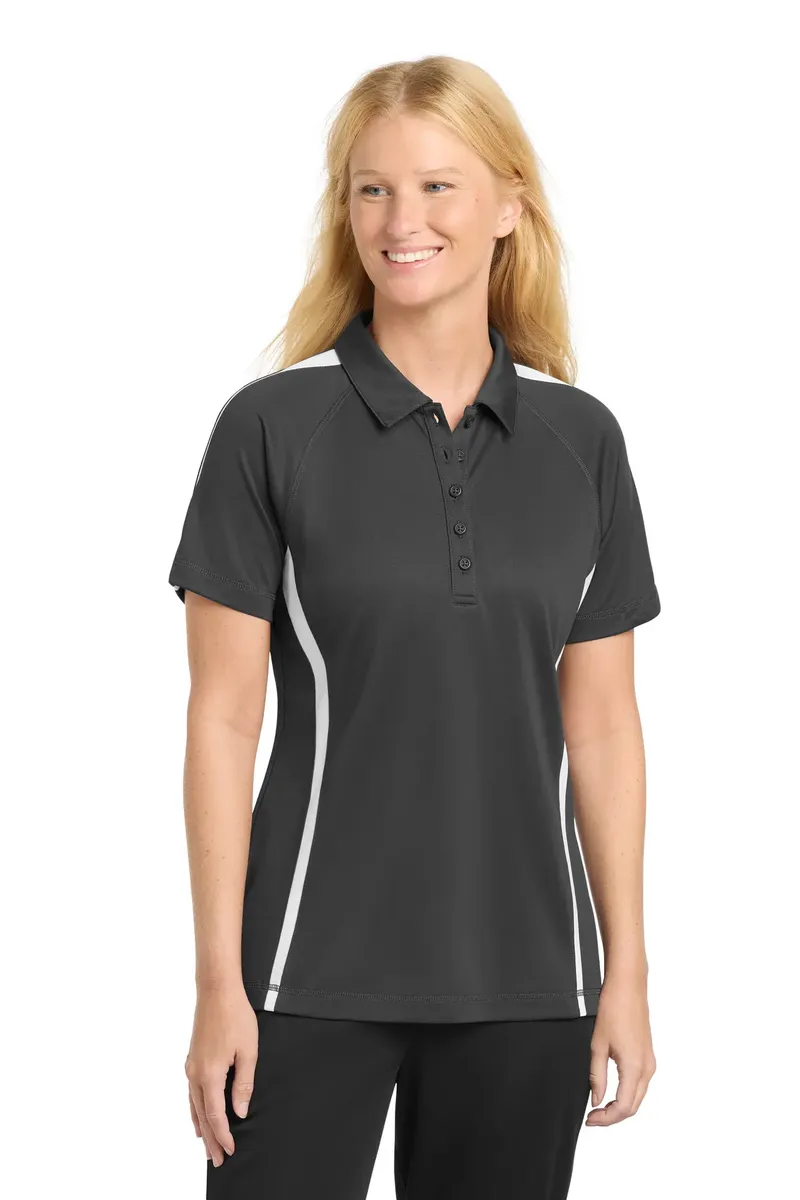 Sport-Tek® Women's PosiCharge® Micro-Mesh Colorblock Polo. LST685 - additional view 5