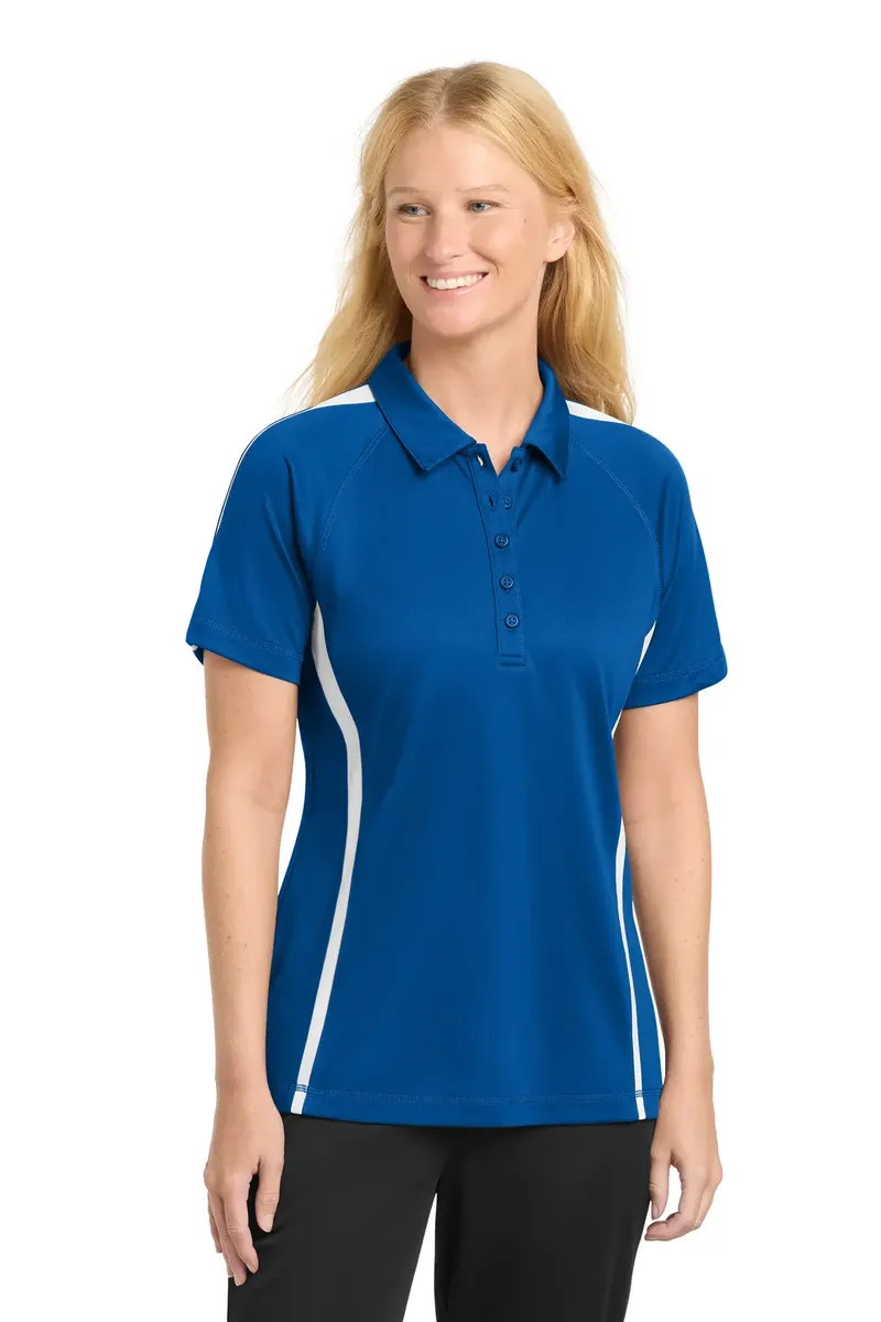Sport-Tek® Women's PosiCharge® Micro-Mesh Colorblock Polo. LST685 - additional view 1