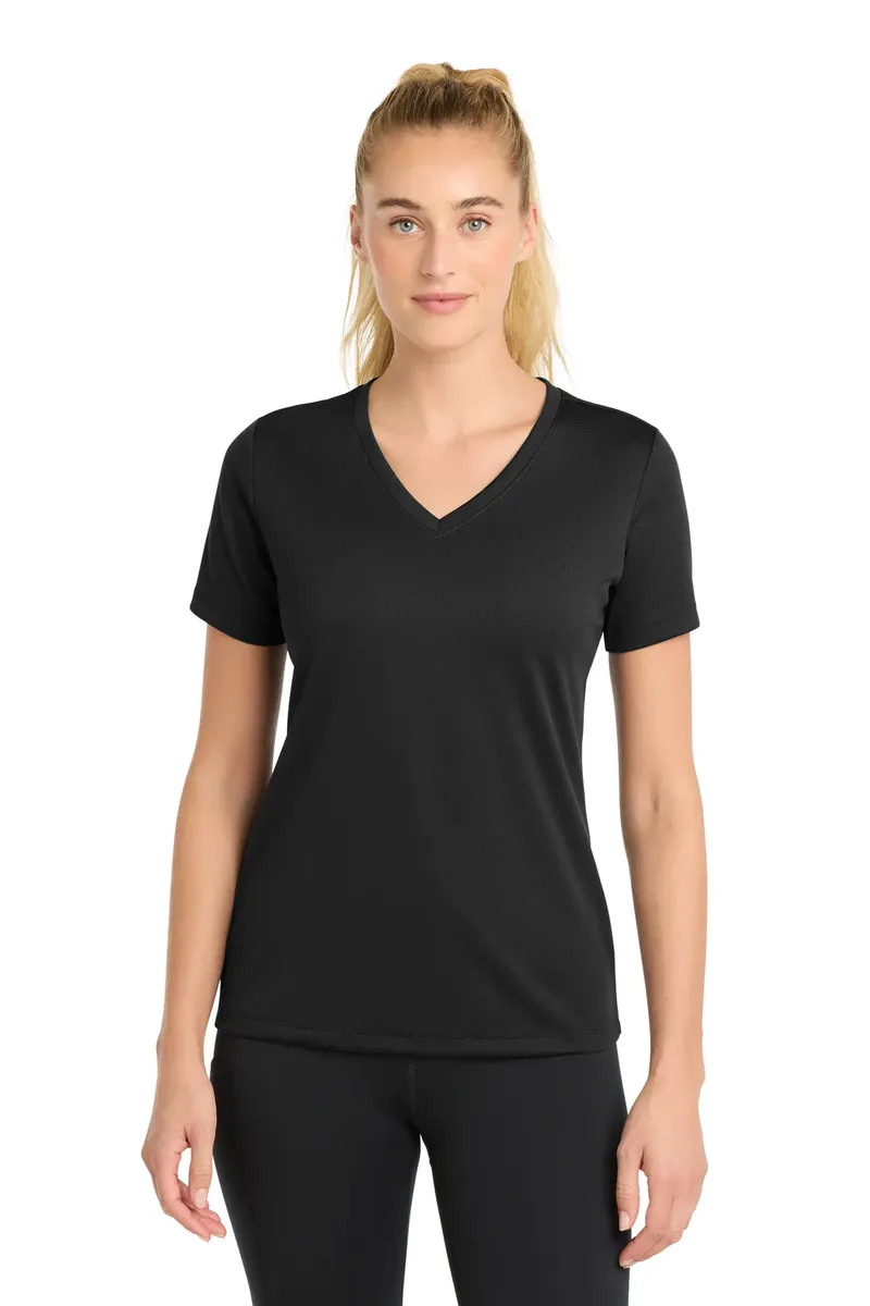 Sport-Tek® Women's PosiCharge® RacerMesh® V-Neck Tee. LST340 - additional view 8