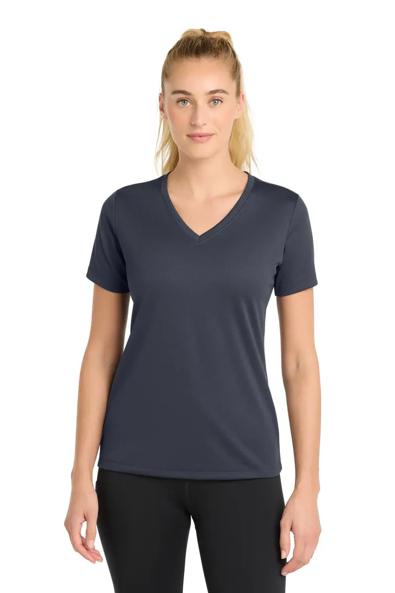 Sport-Tek® Women's PosiCharge® RacerMesh® V-Neck Tee. LST340 - additional view 11