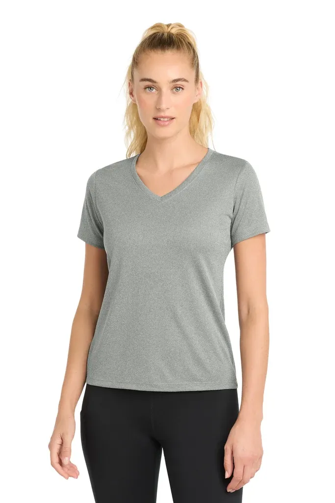 Sport-Tek® Women's PosiCharge® RacerMesh® V-Neck Tee. LST340 - additional view 6