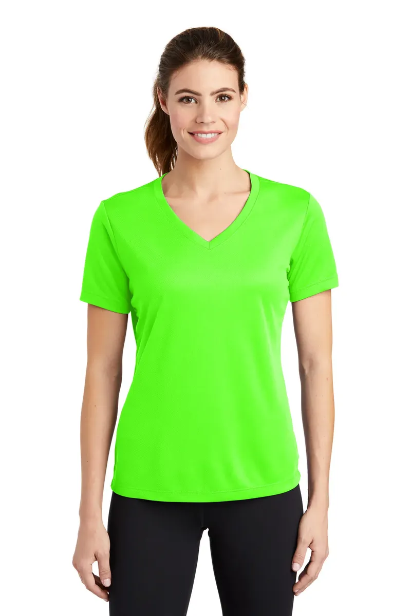 Sport-Tek® Women's PosiCharge® RacerMesh® V-Neck Tee. LST340 - additional view 17