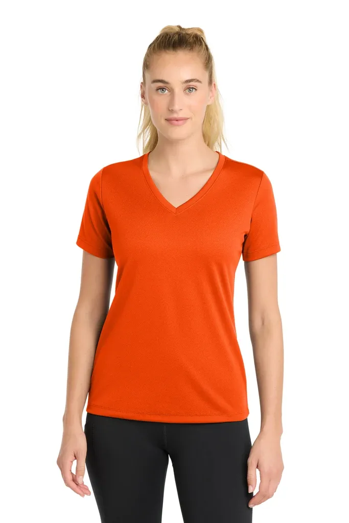 Sport-Tek® Women's PosiCharge® RacerMesh® V-Neck Tee. LST340 - additional view 1