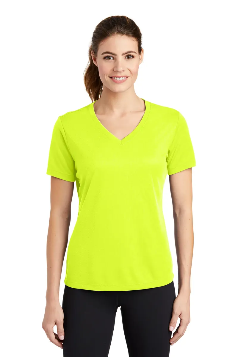 Sport-Tek® Women's PosiCharge® RacerMesh® V-Neck Tee. LST340 - additional view 9