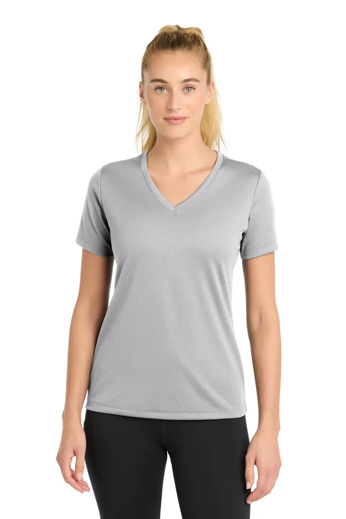 Sport-Tek® Women's PosiCharge® RacerMesh® V-Neck Tee. LST340 - additional view 14