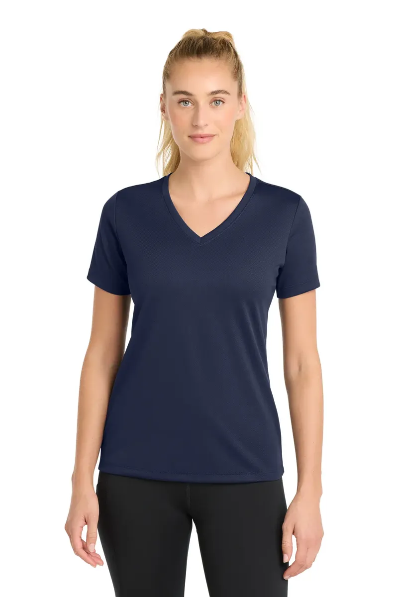 Sport-Tek® Women's PosiCharge® RacerMesh® V-Neck Tee. LST340 - additional view 7