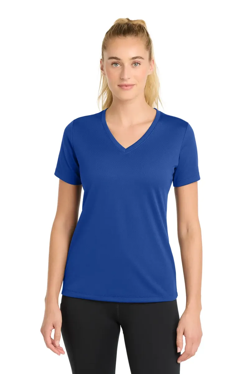 Sport-Tek® Women's PosiCharge® RacerMesh® V-Neck Tee. LST340 - additional view 16