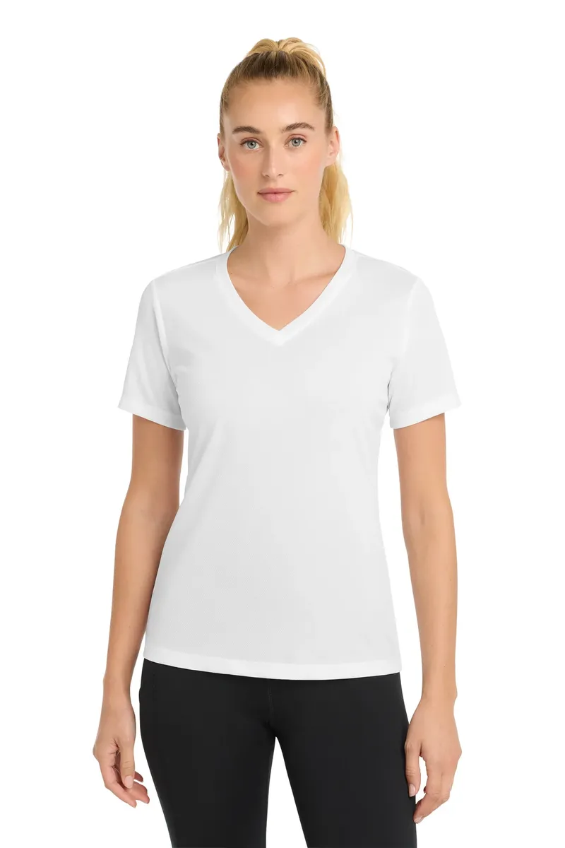 Sport-Tek® Women's PosiCharge® RacerMesh® V-Neck Tee. LST340 - additional view 12