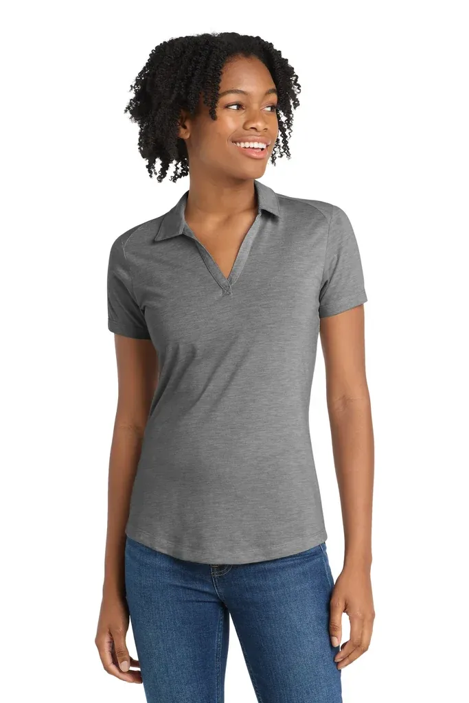 Sport-Tek ® Women's PosiCharge ® Tri-Blend Wicking Polo. LST405 - additional view 2
