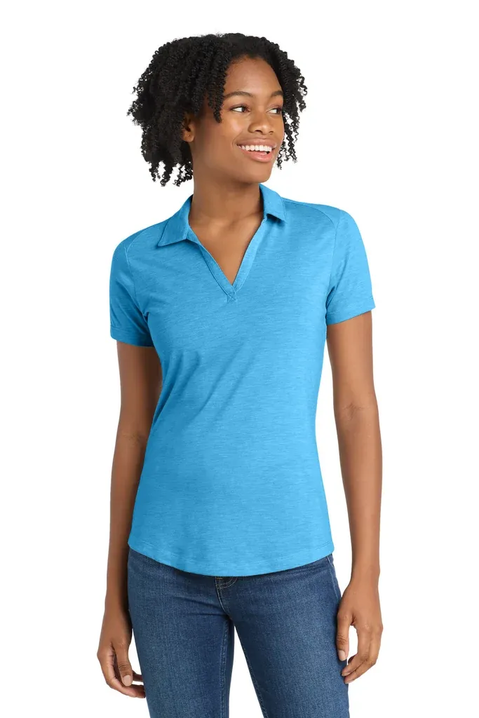 Sport-Tek ® Women's PosiCharge ® Tri-Blend Wicking Polo. LST405 - additional view 5