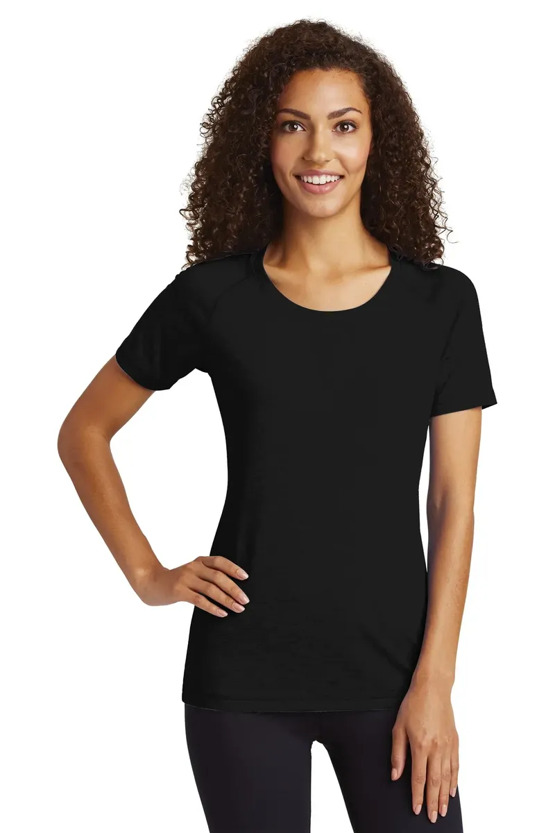 Sport-Tek ® Women's PosiCharge ® Tri-Blend Wicking Scoop Neck Raglan Tee. LST400 - additional view 5