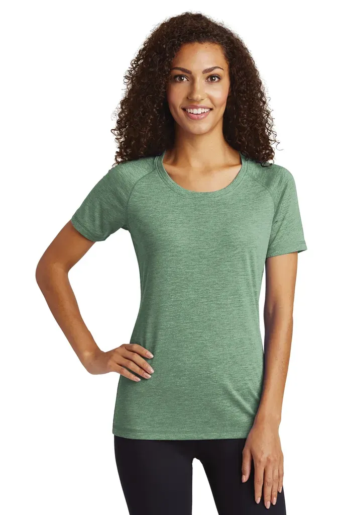 Sport-Tek ® Women's PosiCharge ® Tri-Blend Wicking Scoop Neck Raglan Tee. LST400 - additional view 8