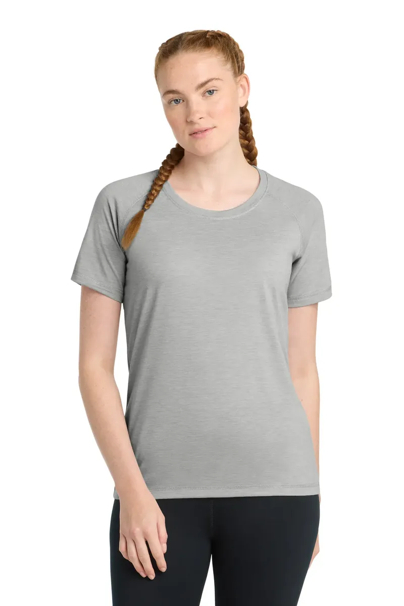 Sport-Tek ® Women's PosiCharge ® Tri-Blend Wicking Scoop Neck Raglan Tee. LST400 - additional view 10