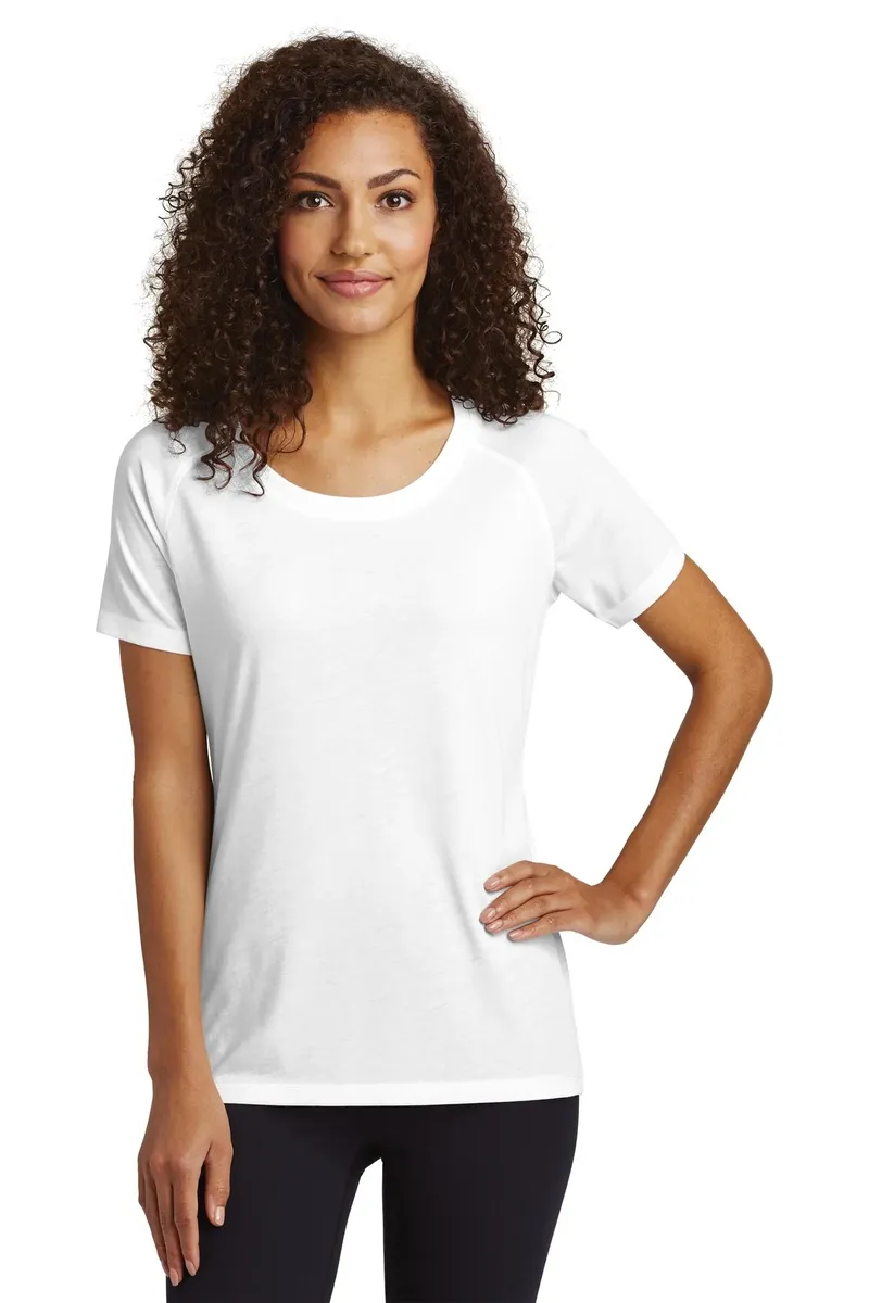 Sport-Tek ® Women's PosiCharge ® Tri-Blend Wicking Scoop Neck Raglan Tee. LST400 - additional view 7