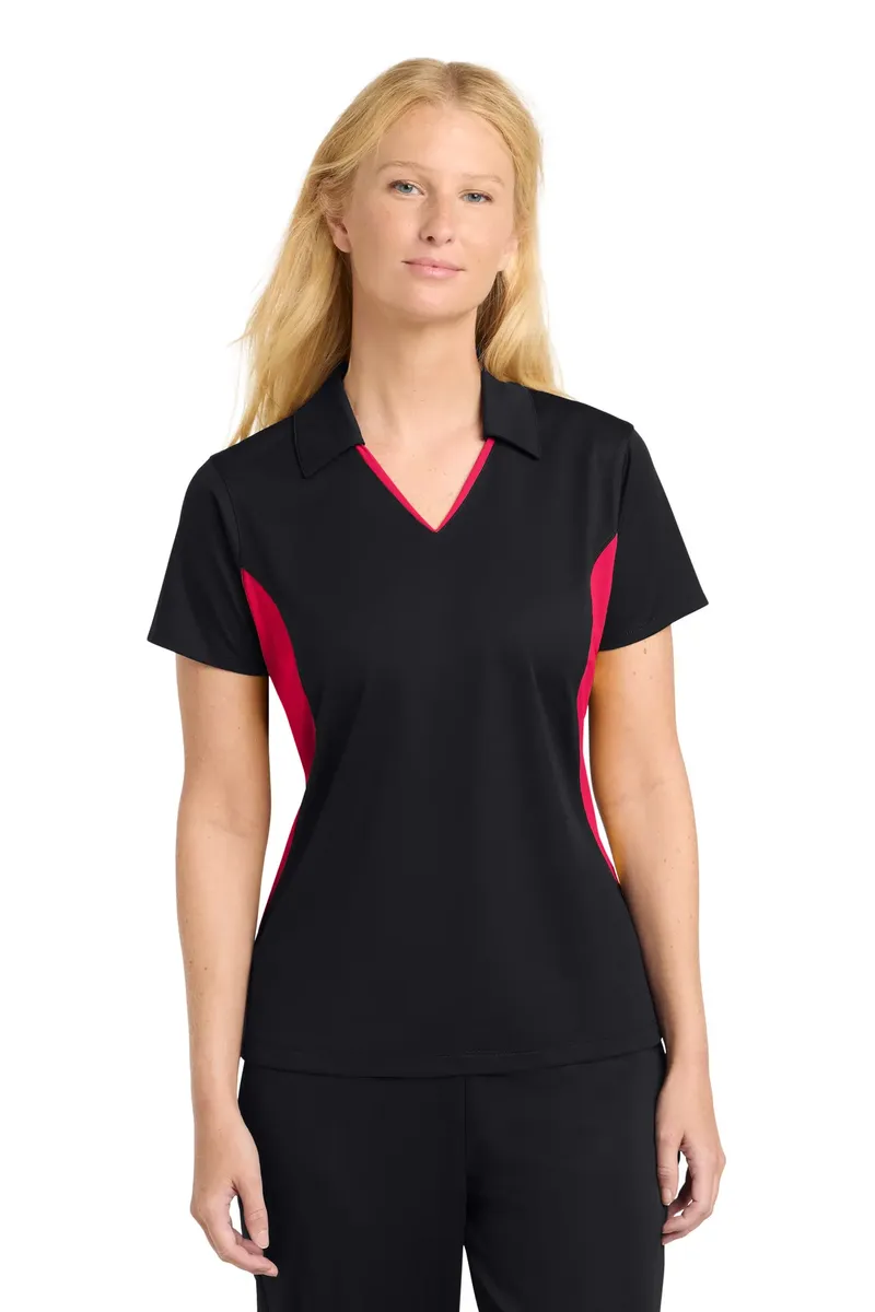 Sport-Tek® Women's Side Blocked Micropique Sport-Wick® Polo. LST655 - additional view 11
