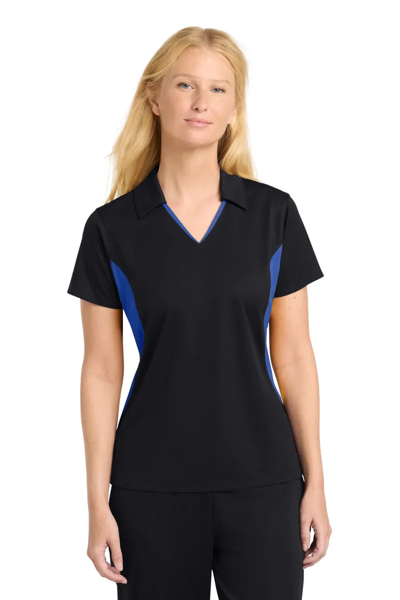 Sport-Tek® Women's Side Blocked Micropique Sport-Wick® Polo. LST655 - additional view 9